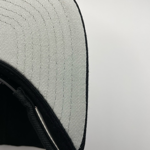 Mitchell Ness Brooklyn Nets Snapback Hat Black White NBA Basketball BRAND NEW - Picture 6 of 6